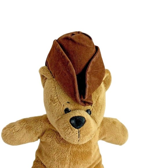 Zooma Plush Bear with Hat 11" Tall Stuffed Animal Toy - Picture 2 of 4